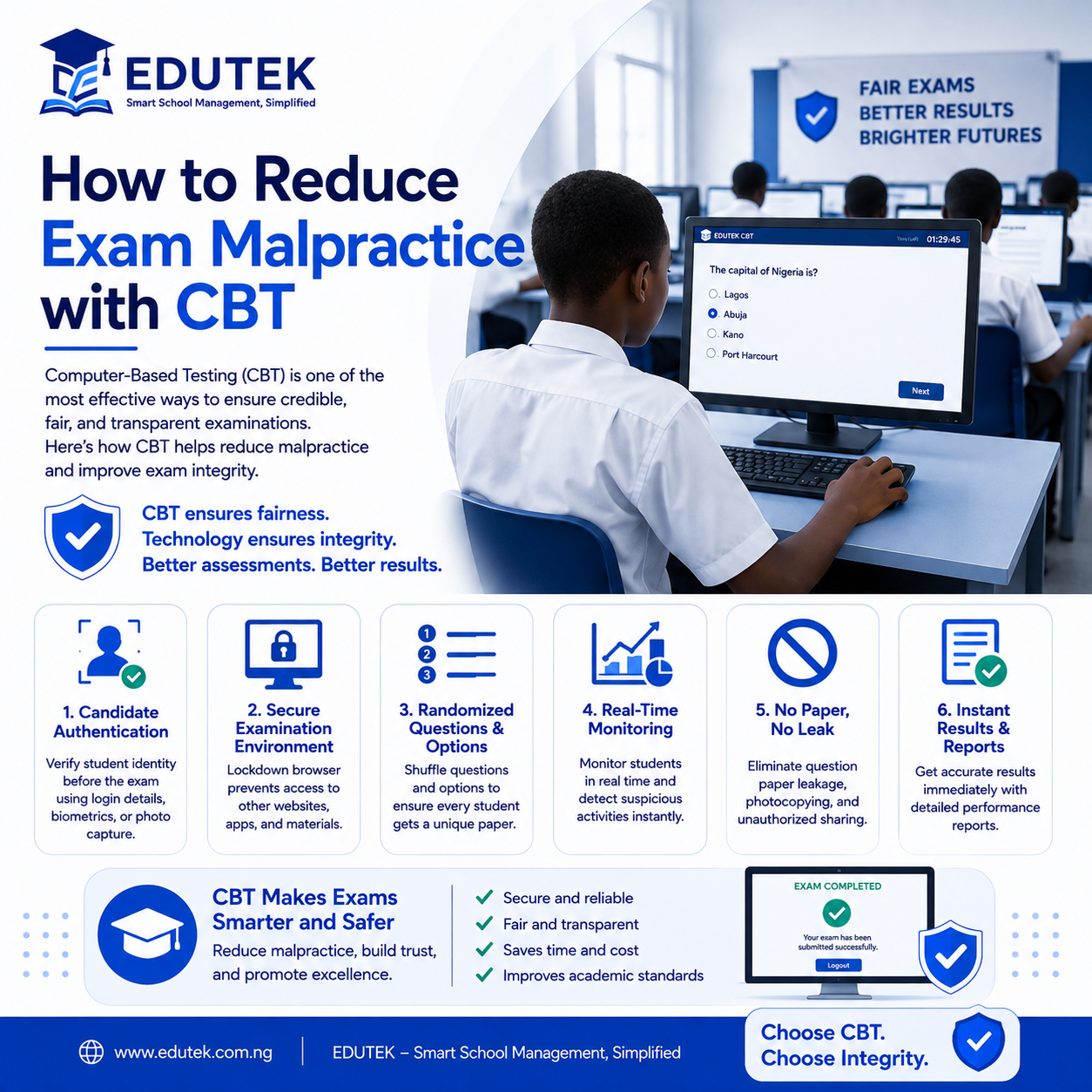 🔴 How to Reduce Exam Malpractice with CBT